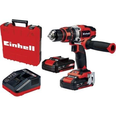 TRAPANO AVVIT PERCUS BATTERIA TECD1848LI EINHELL  VOLT 18X2 AH 2 XCHANGE +VALIGIA