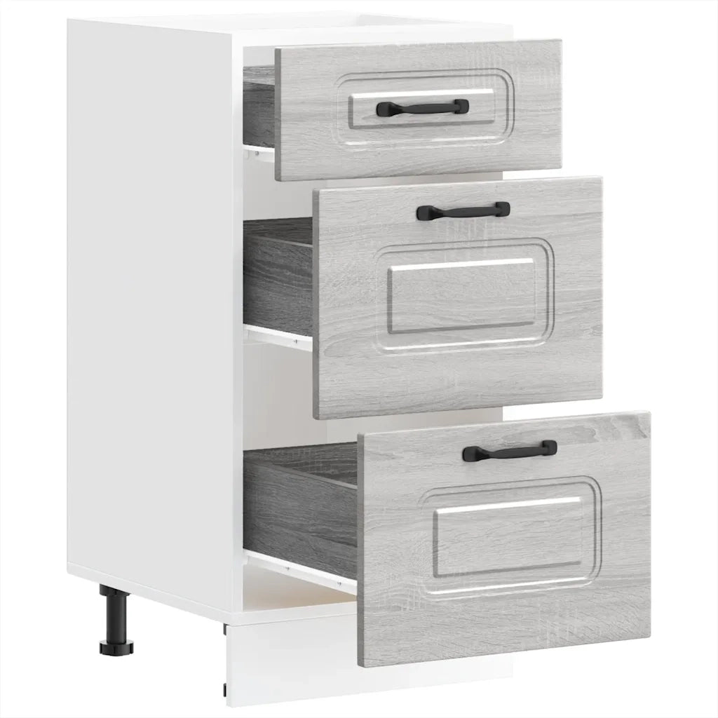 Base da Cucina Kalmar Grigio Sonoma in Legno Multistrato 854246
