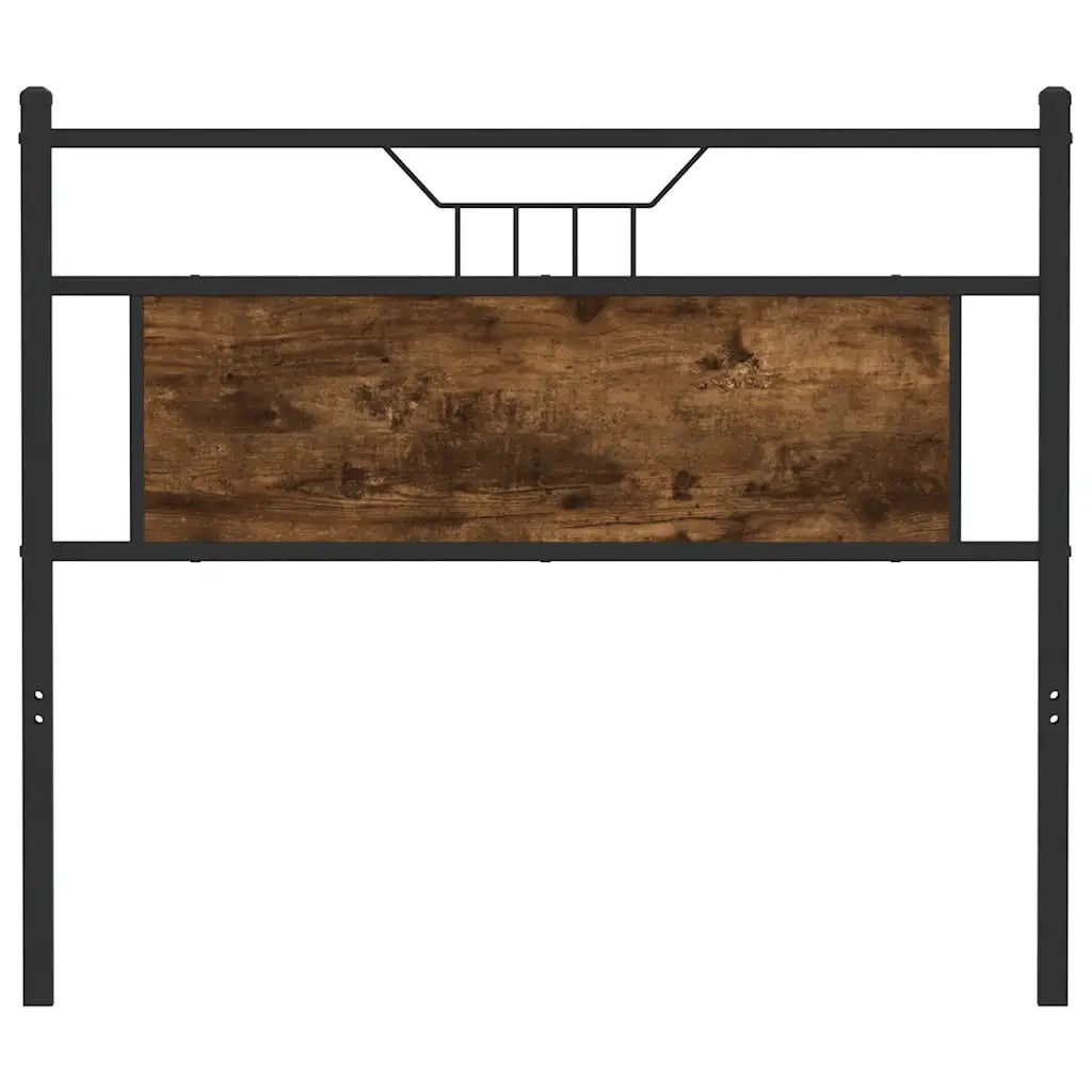 Testiera di Ricambio Rovere Fumo 100 cm in Legno Multistrato e Acciaio 4106772