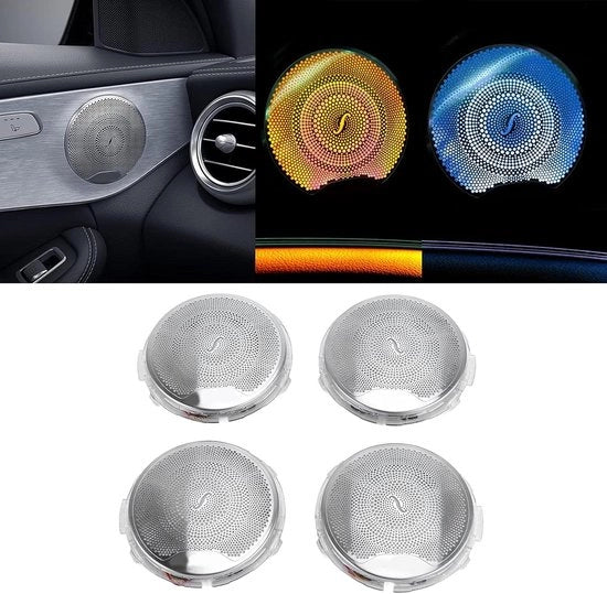 Copricerchione Paralume per Auto - Set di 4 - Accessori per Veicoli - Adatto per C GLC E-Klasse