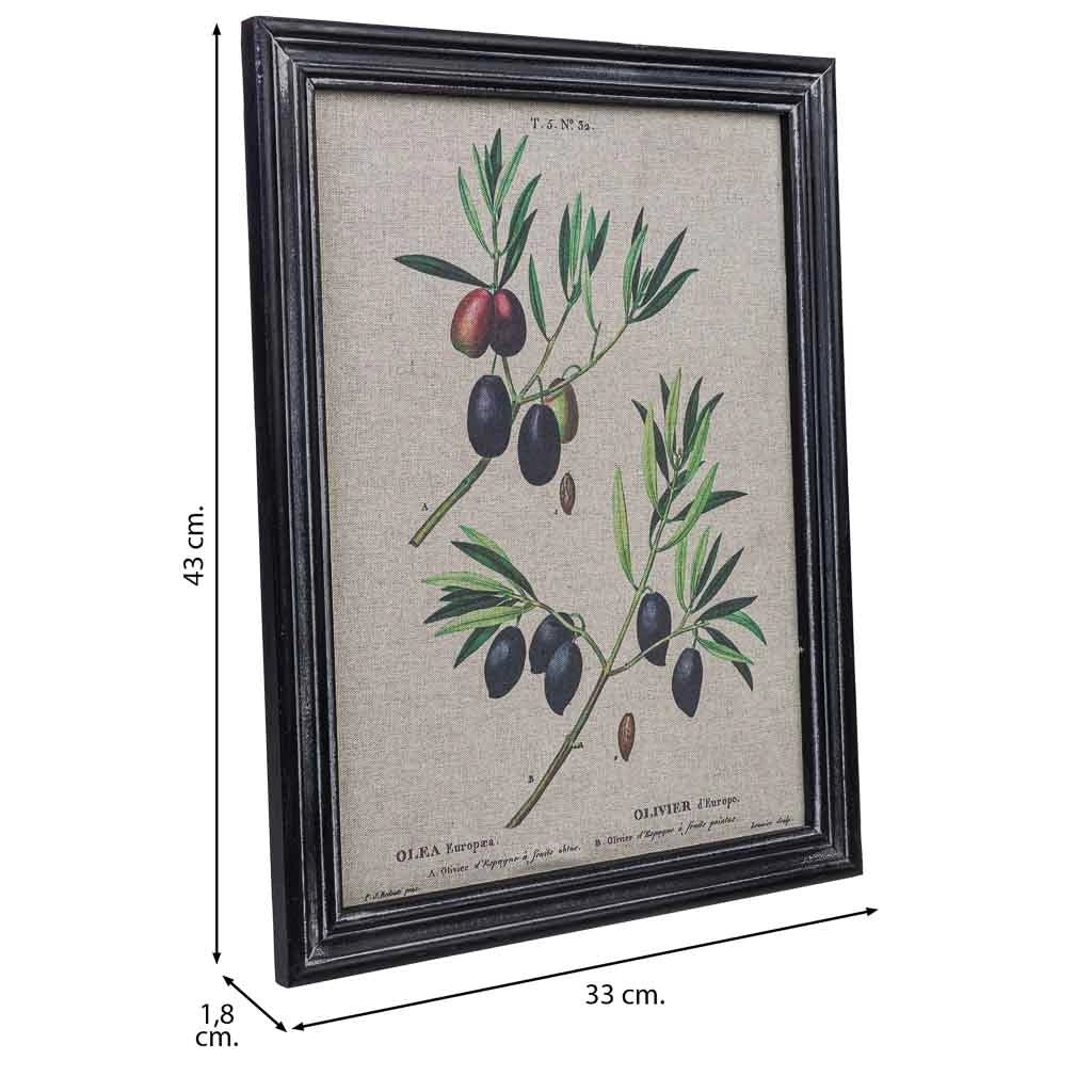 Quadro in tela stampata con cornice in legno, 33x43x1,8