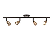 Faretto da soffitto TIANA 4xGU10 oro/nero Lucide
