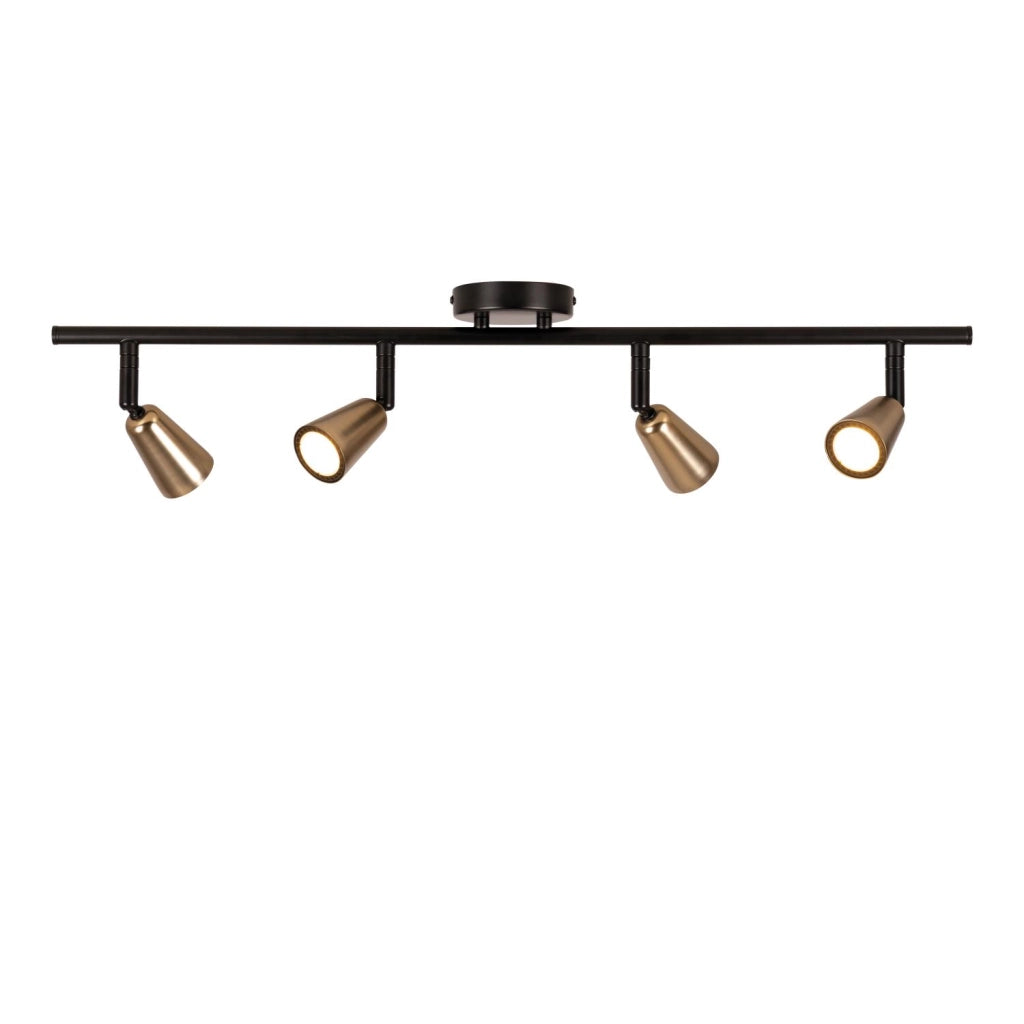 Faretto da soffitto TIANA 4xGU10 oro/nero Lucide