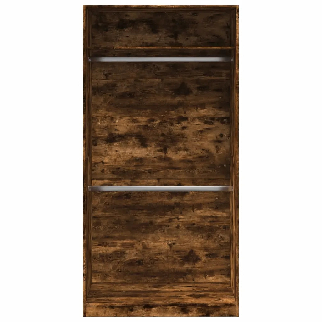 Armadio Rovere Fumo 100x50x200 cm in Legno Multistrato 3307805