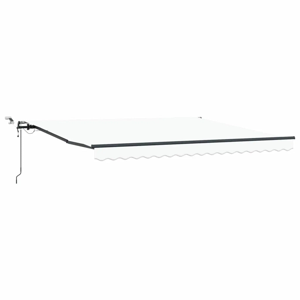 Tessuto per Tenda con Bianco 400 × 350 cm Poliestere 3330798