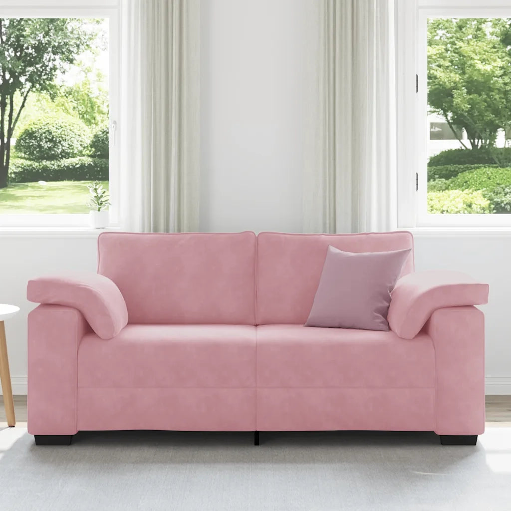 Divano Divanetto Rosa 180x77x82 cm in Velluto 4105270