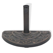 Base per ombrellone in resina semicerchio diametro 38 e 48 mm bronzo 9 kg 2202077