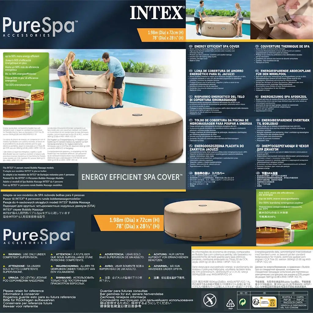 INTEX Copertura per Spa ad Alta Efficienza Energetica 28523 3202741