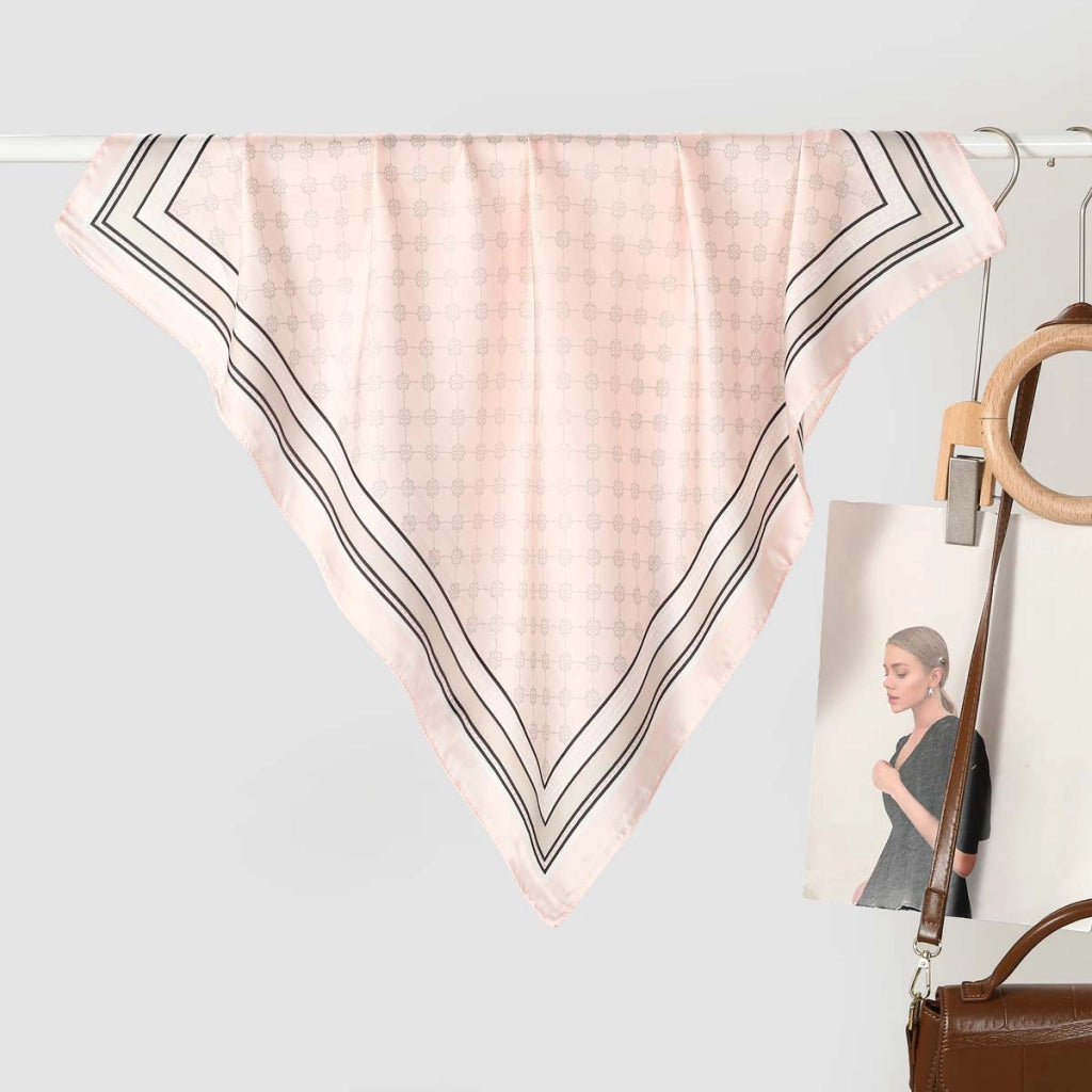 Nuova sciarpa da donna in seta stampata, stile coreano, sciarpa decorativa alla moda e versatile.