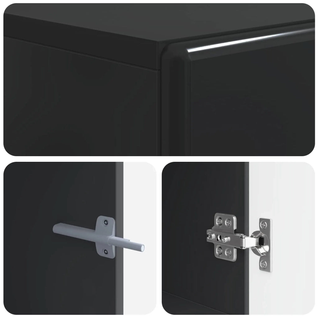 Mobile TV Nero Legno ingegnerizzato 897556