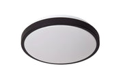 Plafoniera bagno LED 12W Ø29,3 nero Lucide Dasher IP44