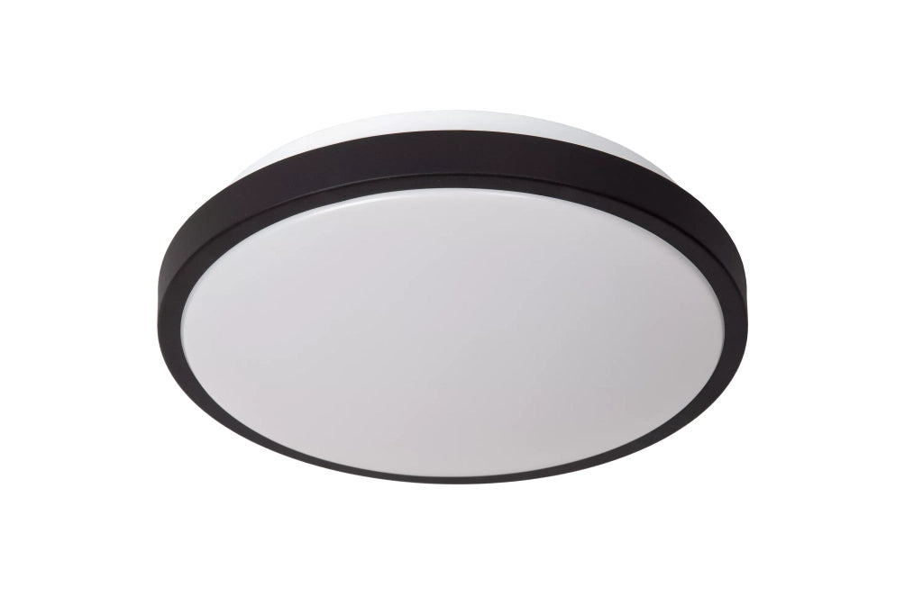 Plafoniera bagno LED 12W Ø29,3 nero Lucide Dasher IP44
