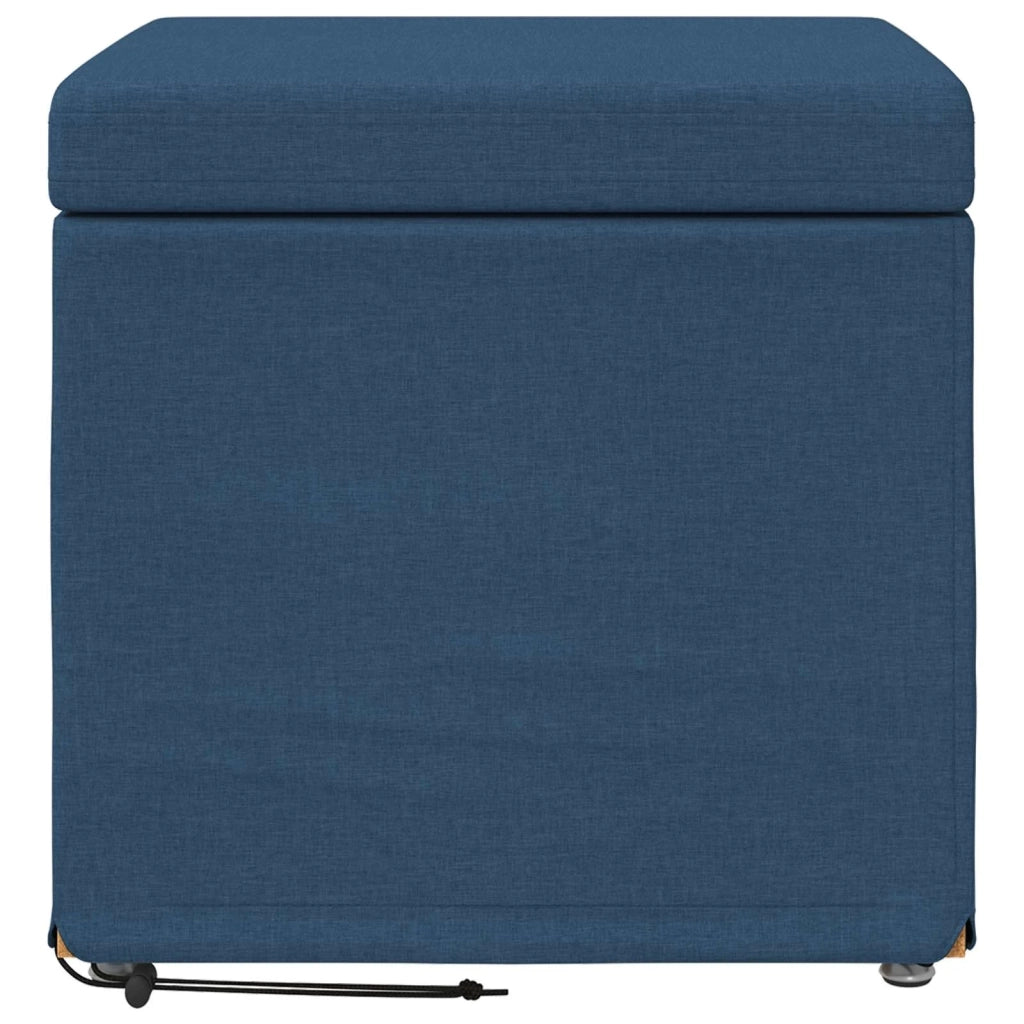 Pouf Blu 41 x 41 x 40 cm Tessuto e Legno Ingegnerizzato 876748