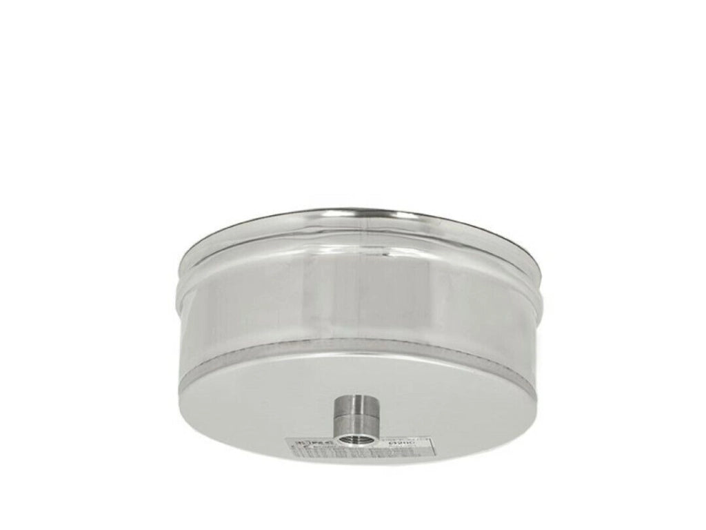 Tappo Condensa Monoparete Acciaio Inox Con Spurgo Diametro 140 - Zinco Calabria