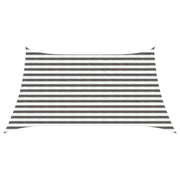 Telo Ombra-Vela Ombreggiante-Parasole a Vela Grigio chiaro e bianco 3 / 4 x 2 m HDPE