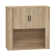 Armadietto a Muro | Mobile a Parete Rovere Sonoma 80x33x80 cm Legno Multistrato