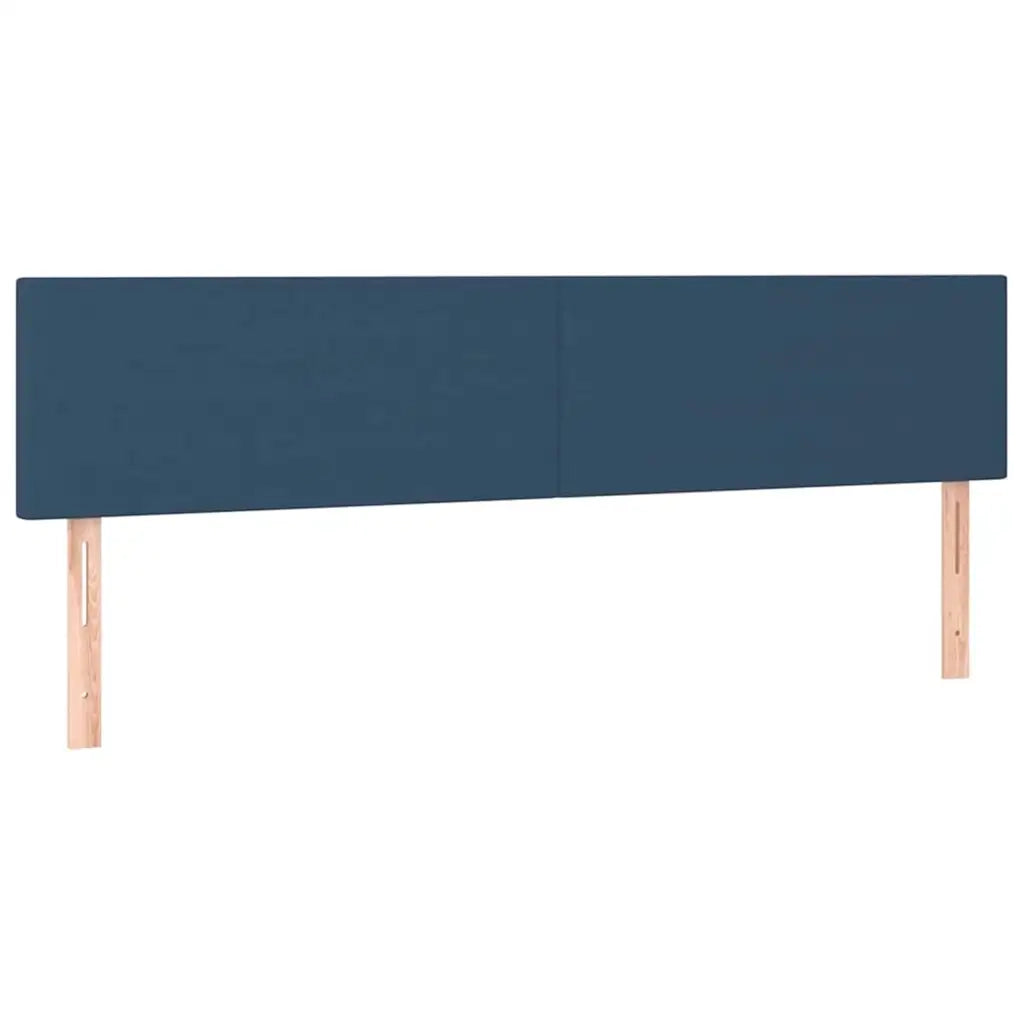 Struttura Letto Pouf con Materassi Blu 180x200cm in Tessuto 3311979