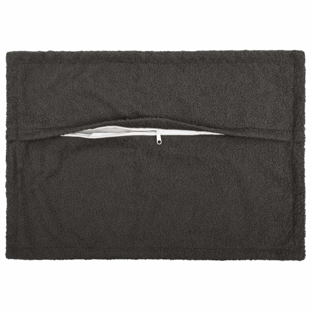 Federa 2 pcs HOUTEN Grigio Scuro 50 x 80 cm Bouclé 920139