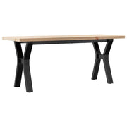 Tavolino salotto | Tavolino da caff¨¨ | Tavolino da Soggiorno Telaio a Y 110x40x45,5 cm Legno Pino e Acciaio