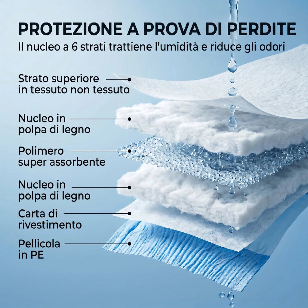 48 pezzi Pannolini per Cani Femmina Taglia M 48x35x1 cm con Fascia Elastica Regolabile Bianco