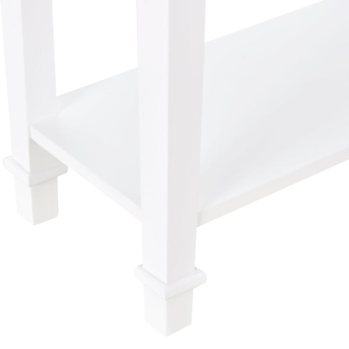 Tavolo Consolle per Ingresso 75,6x27,5x80,5 cm  Bianco