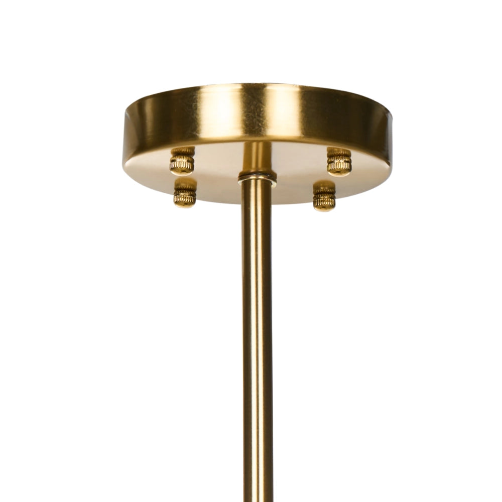 Lampadario in ottone, metallo e vetro ⌀ 80 cm Lampada a sospensione stile glamour