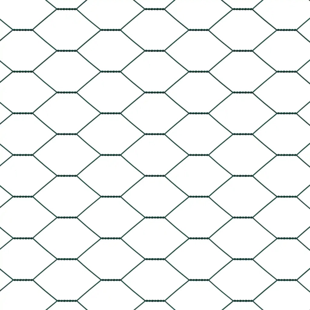 Recinzione Esagonale Verde 0,8 x 10 m PVC 42005342