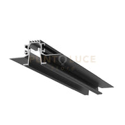 LIVERPOOL RP  - SISTEMA MODULARE SEZIONABILE AD INACASSO E SCOMPARSA PIU DIFFUSORE 20mm RIENTRATO TRASPARENTE COLORE NERO MT2
