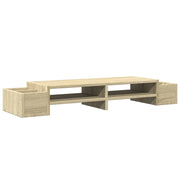 Supporto per monitor scrivania con contenitore legno ingegnerizzato Sonoma marrone 02_0044930