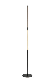 Lampada da terra FINAN LED 30W nera dimmerabile Lucide