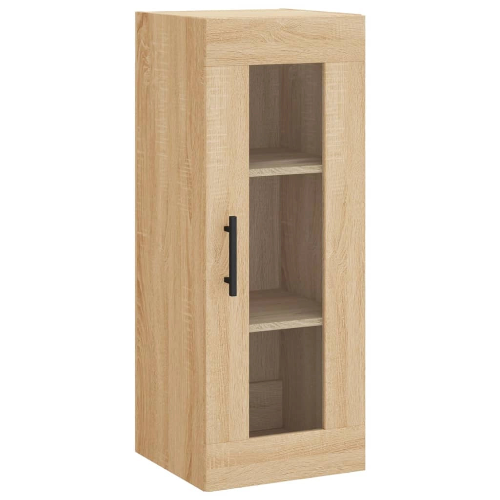 Buffet credenza cassettiera armadio mobile contenitore organizer cucina soggiorno salotto rovere Sonoma alto 34,5 x 34 x 180 cm legno ingegnerizzato marrone 02_0033964