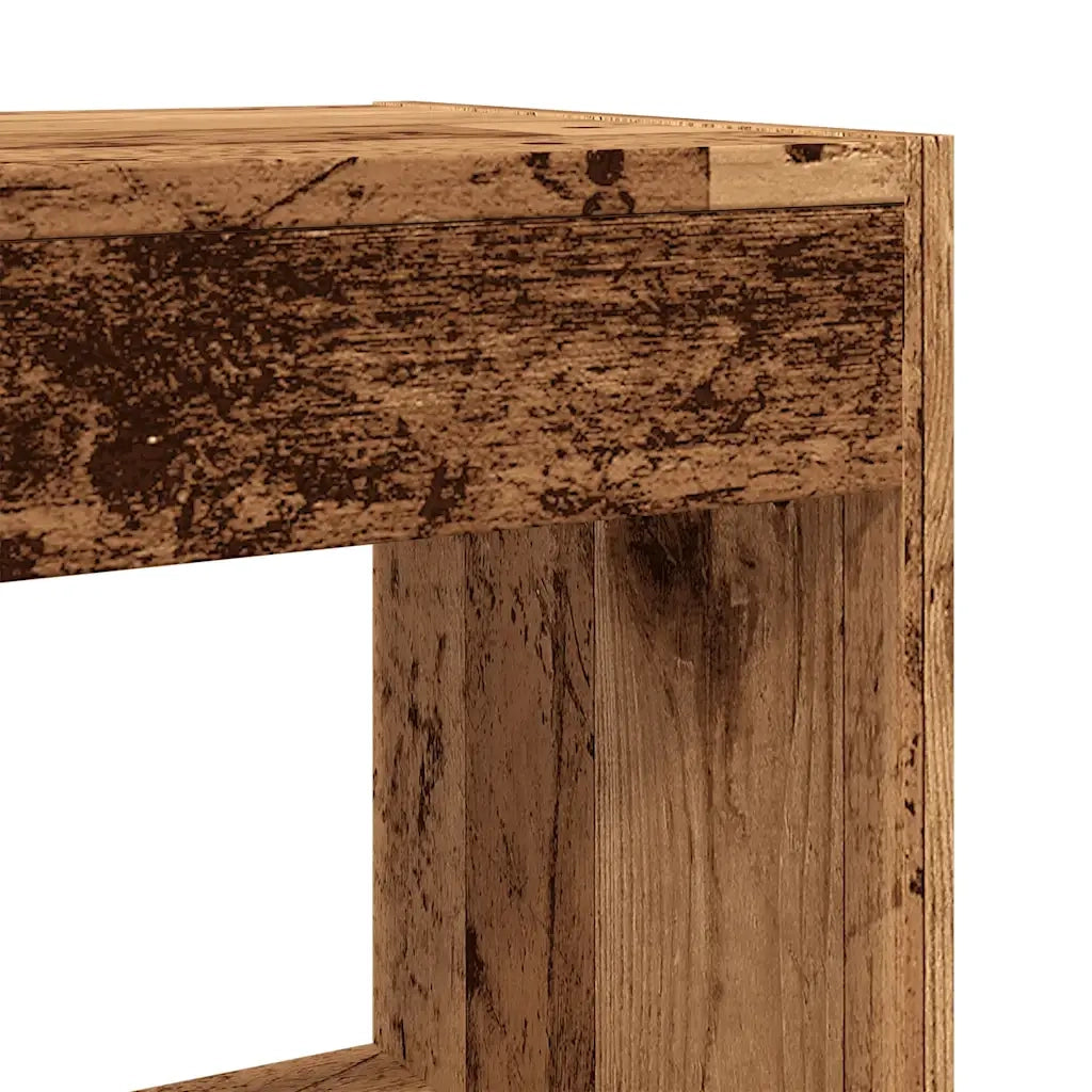 Libreria Divisorio-Scaffale per Libri-Mobile di Stoccaggio in Legno Vecchio 80x30x72 cm