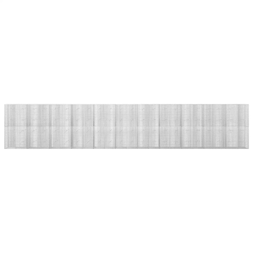 Gabione con filo da 3,5 mm e rete da 5x2,5 cm 1100x20x200 cm 3461728