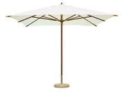 Ombrellone da Giardino 3x2 m Palo Ø48 mm Telo in Polietilene Ecrù