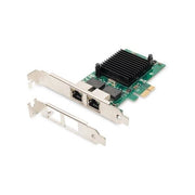Scheda di rete digitus gigabit ethernet pci express network card, 2 porte 1gbe - DN10132