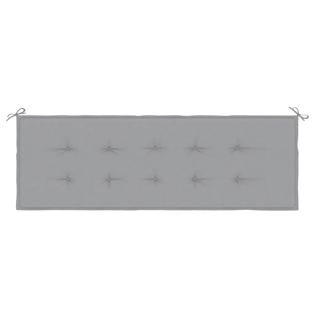 Cuscino per Panca Grigio 150x50x4 cm in Tessuto Oxford 43195