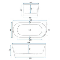 Vasca Bagno Wenus Sinistra 170cm