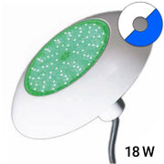 Faro Led Per Bocchetta Piscina  297 Mm Bianco-blu Da 1180 Lumen - 18 W Per Pvc O Piastrelle