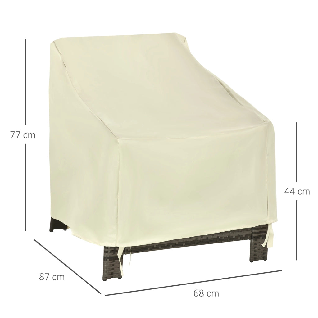 Funda Protettiva per Mobili da Giardino ¨C zephmum ¨C Beige 68x87x77cm