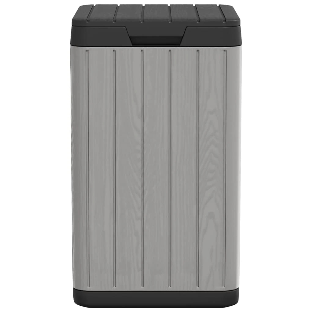 Cestino da esterno 38 x 38 x 65 cm PP grigio 02_0043836