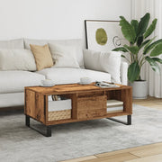 vidaXL Tavolino da Salotto Legno Antico 90x50x36,5 cm in Truciolato