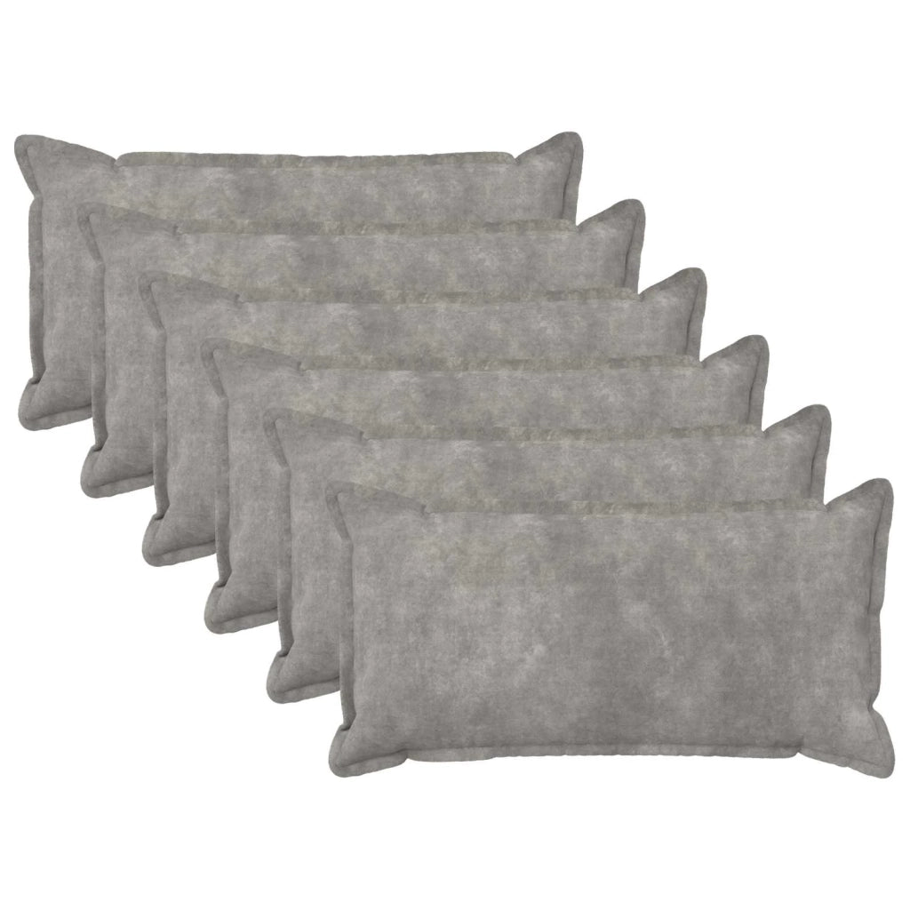 Cuscino HOUTEN 6 pz Grigio Chiaro Fleece in microfibra 934043