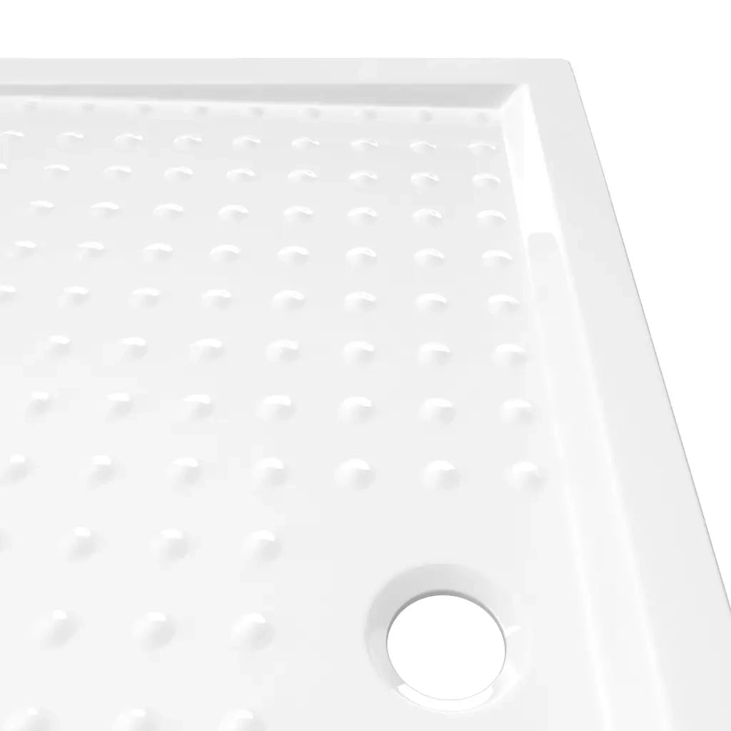 Piatto Doccia con Superficie Puntinata Bianco 80x120x4cm ABS 148901