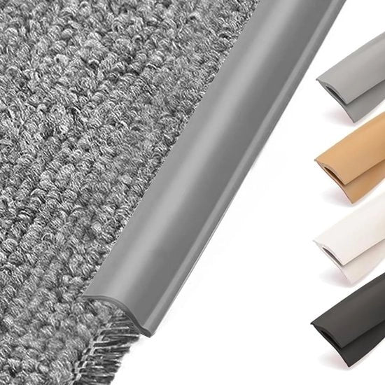 Striscia di pavimento 10 metri - PVC autofibro - Antiscivolo - Impermeabile - Resistente agli urti - Adatto per tappeti e pavimenti in legno - Nastro di tappeto