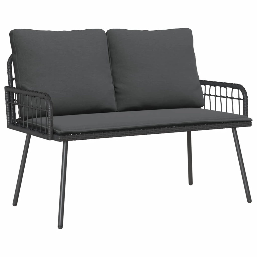 Panchina da Giardino | Panca da Giardino Antracite 114 x 64 x 90cm Acciaio