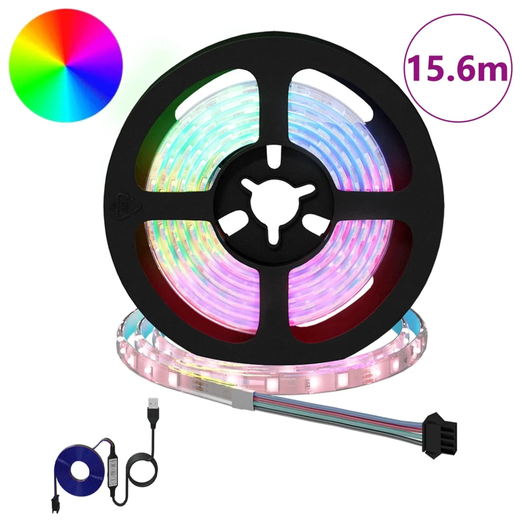 Striscia LED 12 pcs Nero e trasparente 1300 mm Rame e plastica 3429107