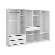 Vicco Armadio Bianco 280 x 200 cm Set di 3