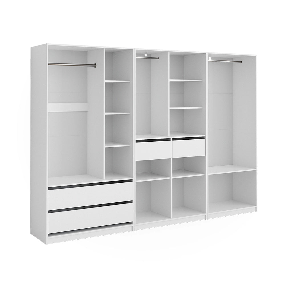 Vicco Armadio Bianco 280 x 200 cm Set di 3