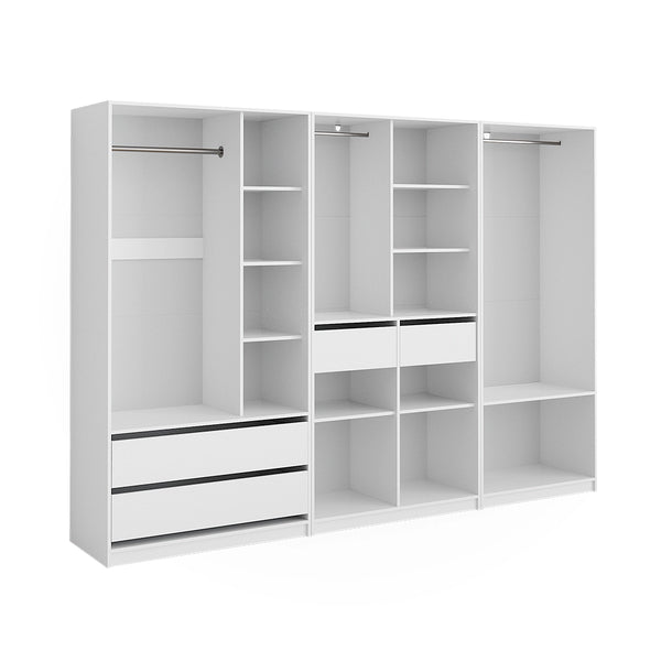 Vicco Armadio Bianco 280 x 200 cm Set di 3