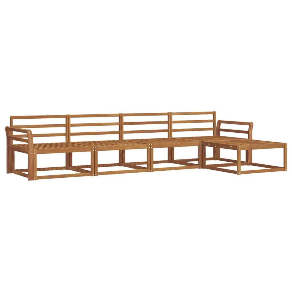 Set di divani da esterno 5 pcs Naturale